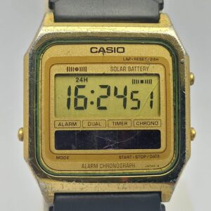 Casio Quartz SA-60G Solar Battery 189 Vintage Men's Watch AAS190SGB4