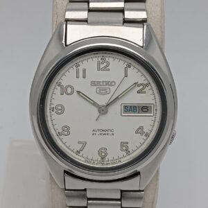 Seiko 5 Automatic 7009-3040 Day/Date Military Dial Vintage Watch SLM6ALI3