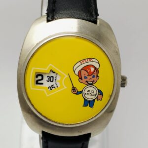 SPEEDY ALKA SELTZER Jump Hour Digital Quartz Vintage Kids Watch AQL8MHN3