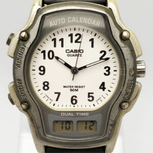 Casio AW-24 Module 2318 Auto Calendar Dual Time Ana-Digi Vintage Watch BRG712MHN3