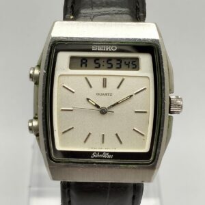 Seiko Silver Wave H557-524A Ana Digi Quartz Vintage Men's Watch