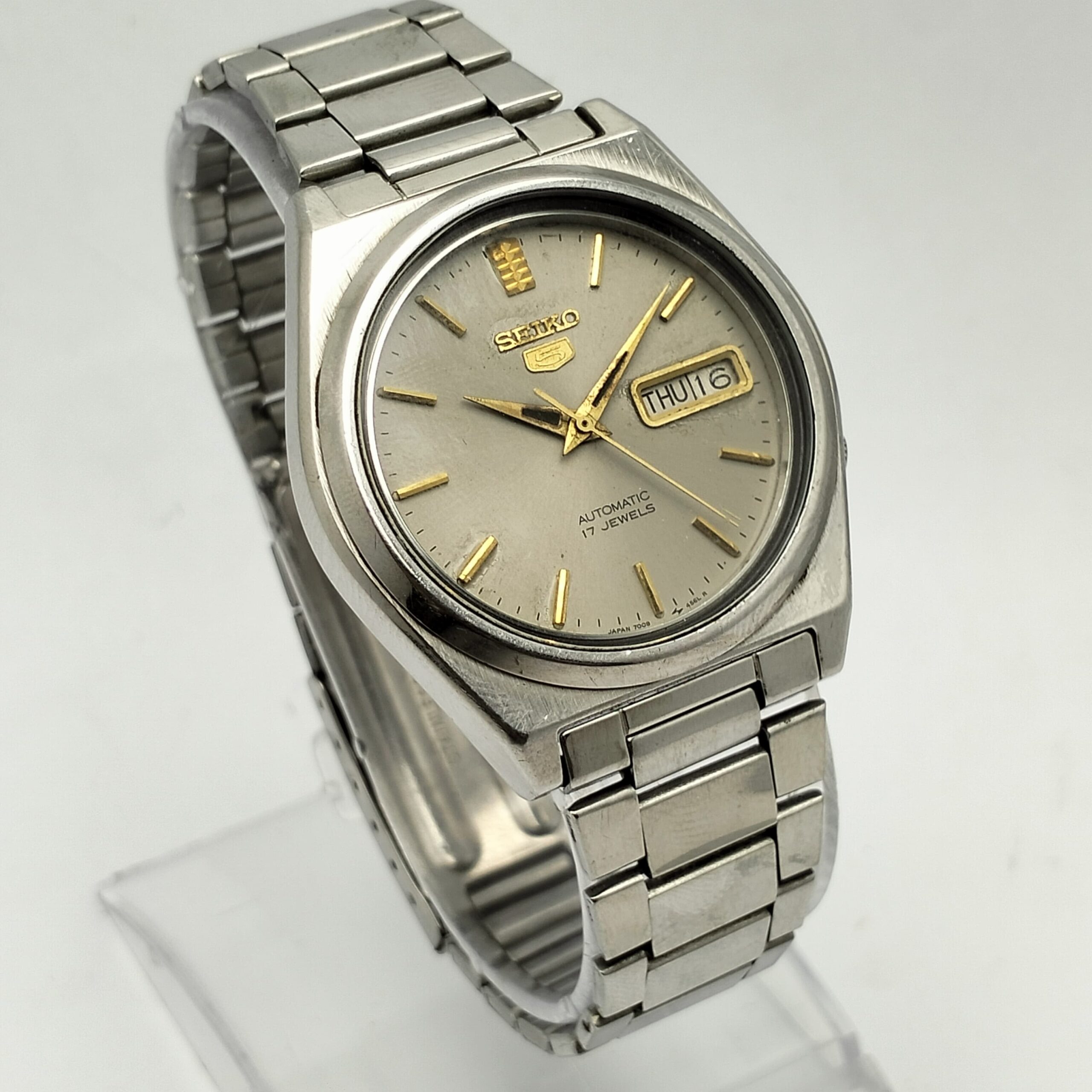 Seiko 5 Automatic 7009-876J Day/Date Vintage Men's Watch BRG703WSI3 - Image 2