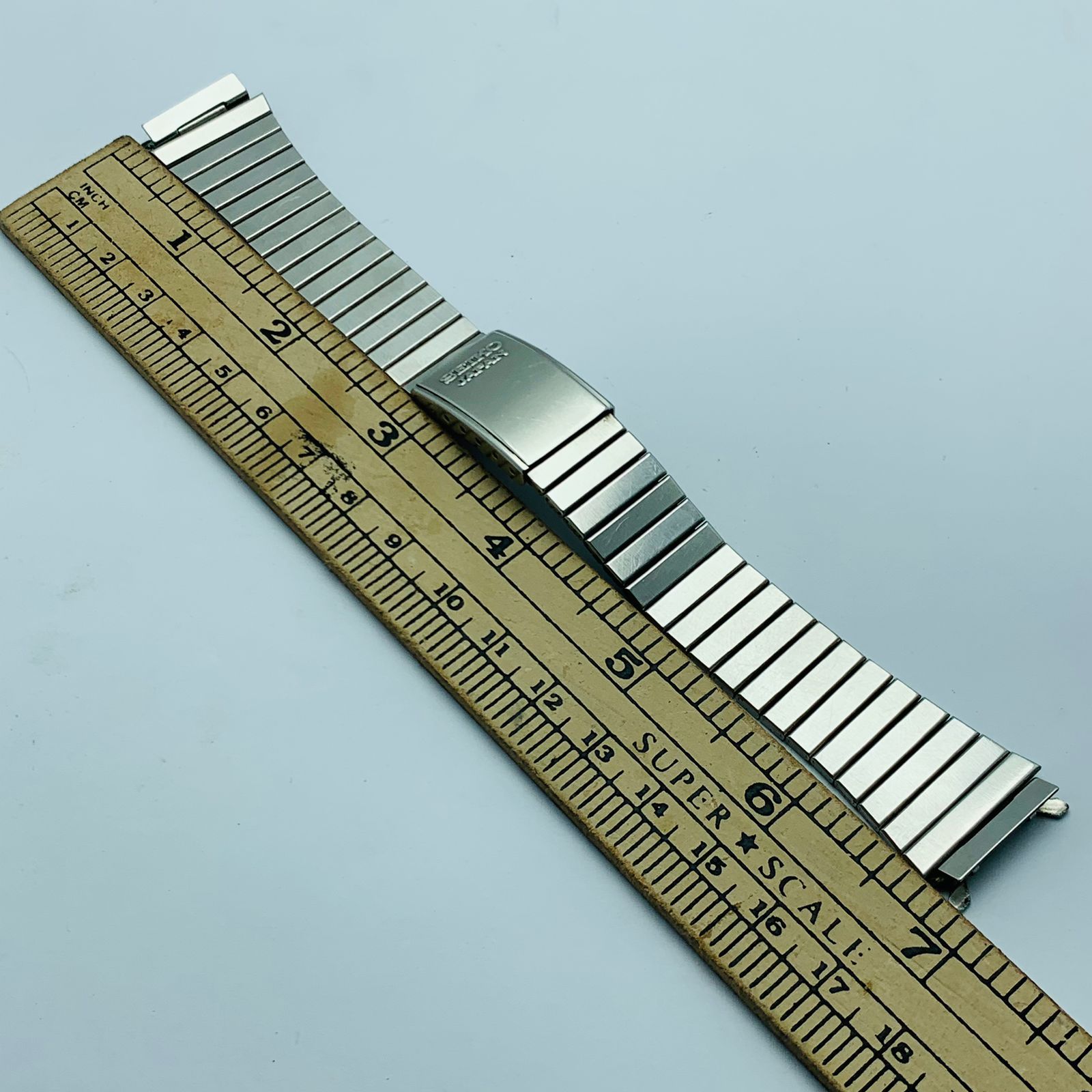 18 mm Seiko 7S26-5860 Stainless Steel 61440-E Vintage Men's Watch Bracelet WQS1604ZHB3 - Image 7