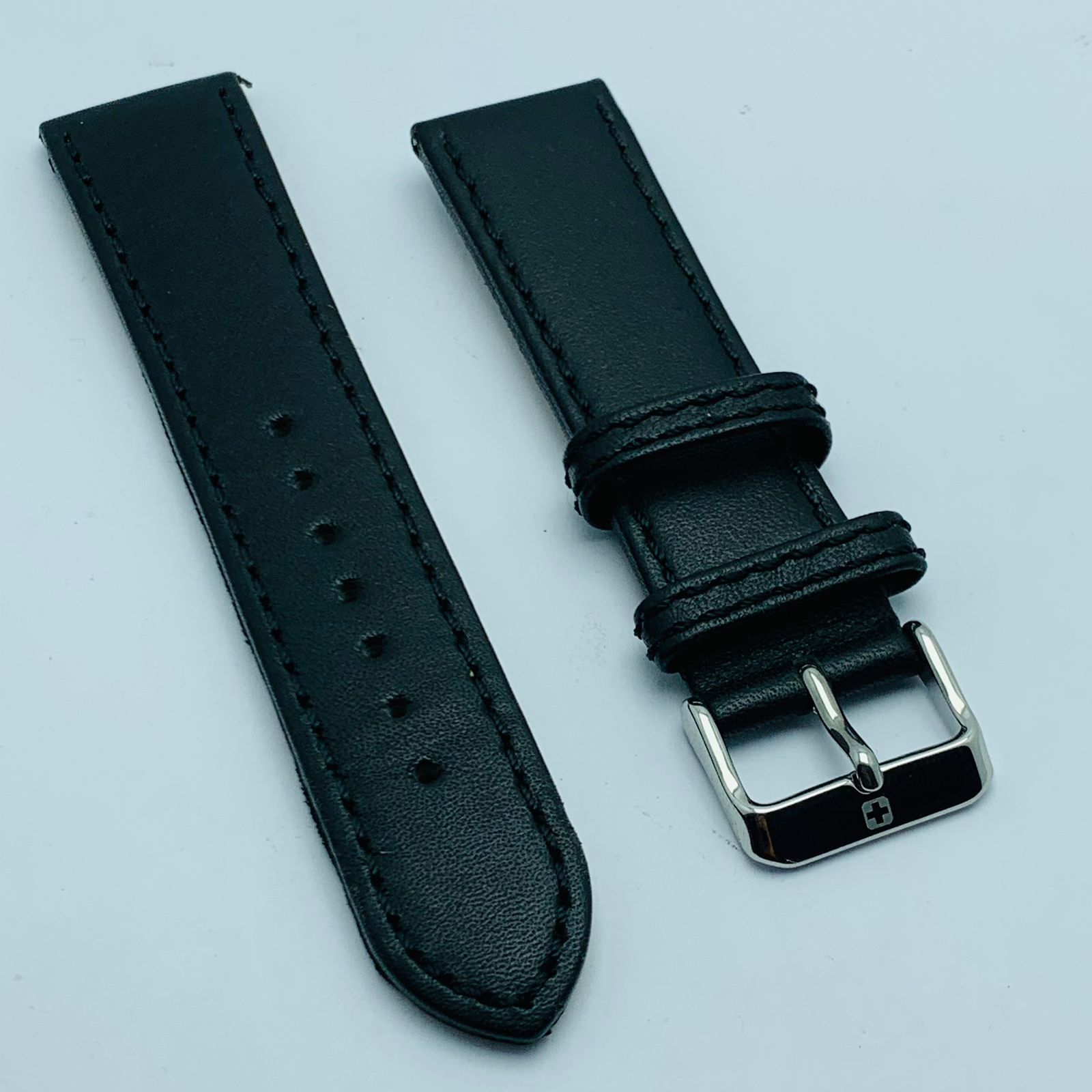 22 mm Swiss Military Hanowa Genuine Leather Men’s Watch Band NQS288ZHB2