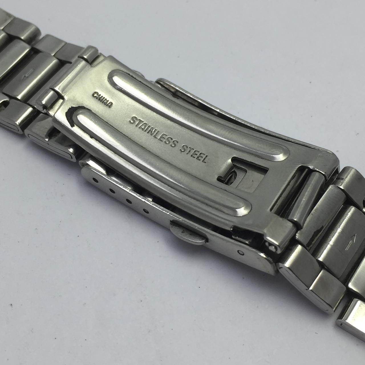 18 mm Casio S-1045DV Stainless Steel Vintage Men’s Watch Bracelet WQS1600AZB2 - Image 3