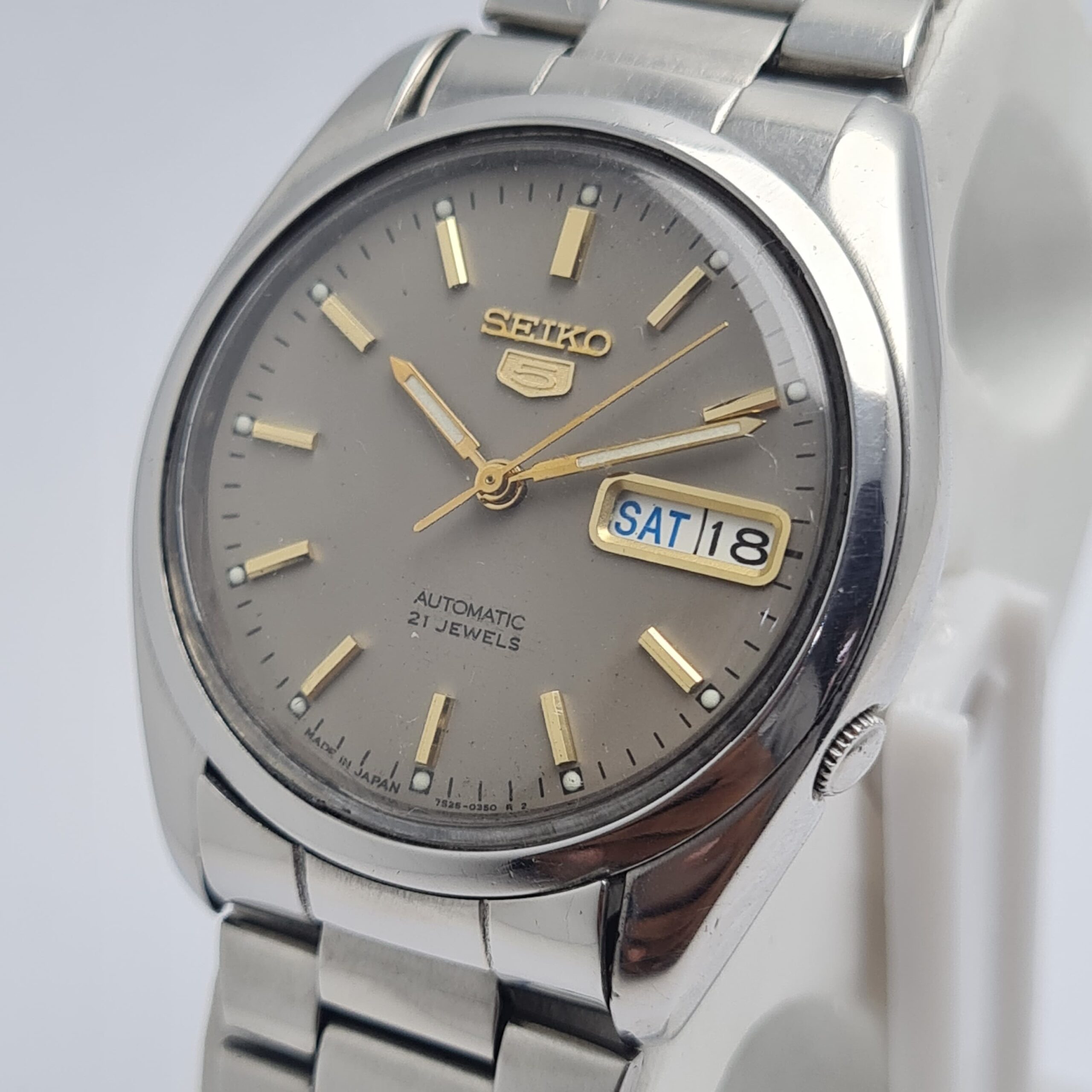 Seiko 5 Automatic 7S26-8210 Day/Date Vintage Men's Watch UMB2ABR5 - Image 3
