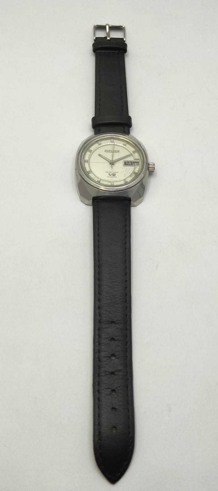 Citizen Automatic Seven Star V2 4-7201134 Day/Date Vintage Men's Watch IMA146UMF7 - Image 8