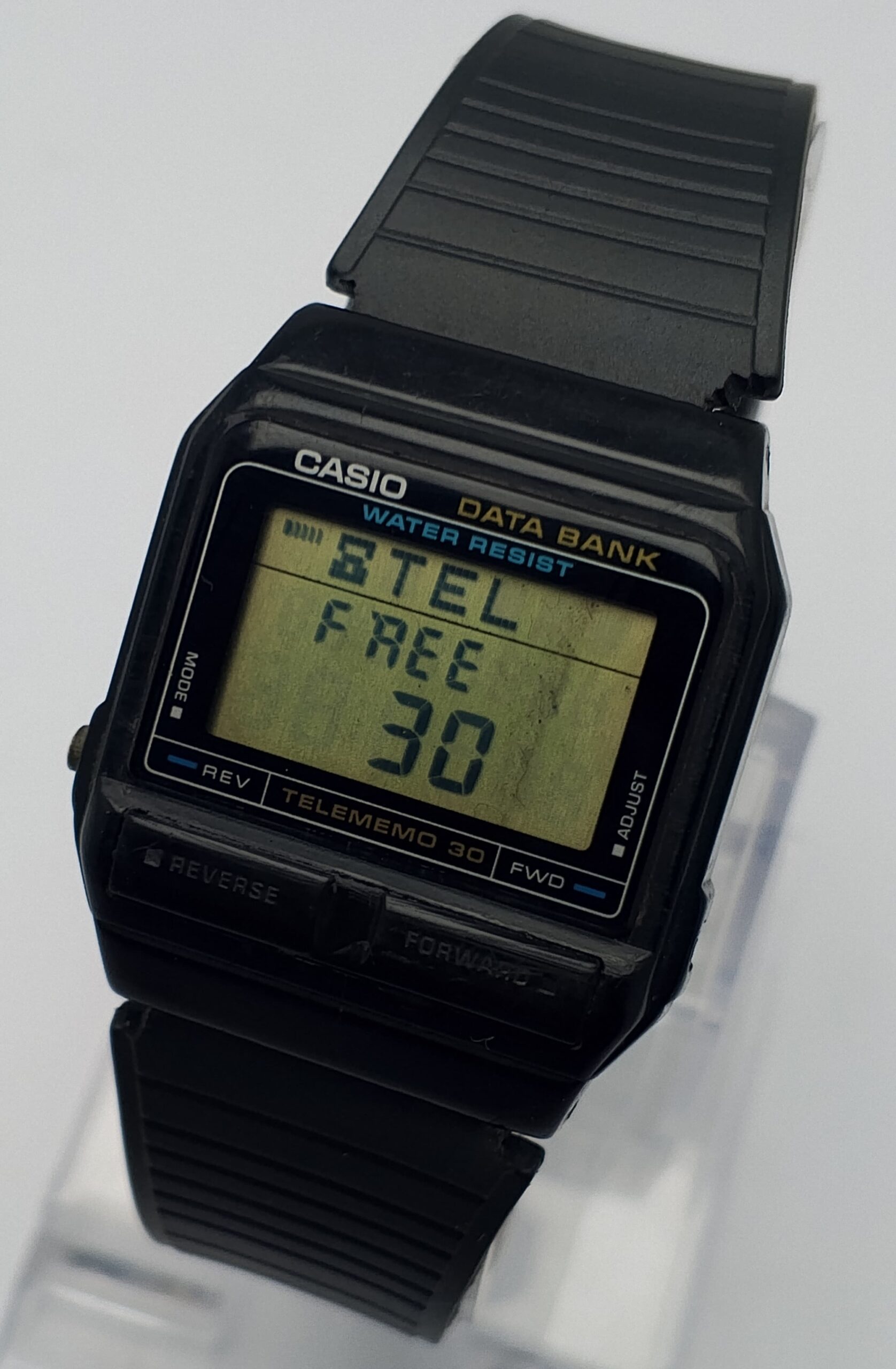 Casio DB-31 Module 871 Data Bank Telememo 30 Vintage Men’s Watch - Image 2