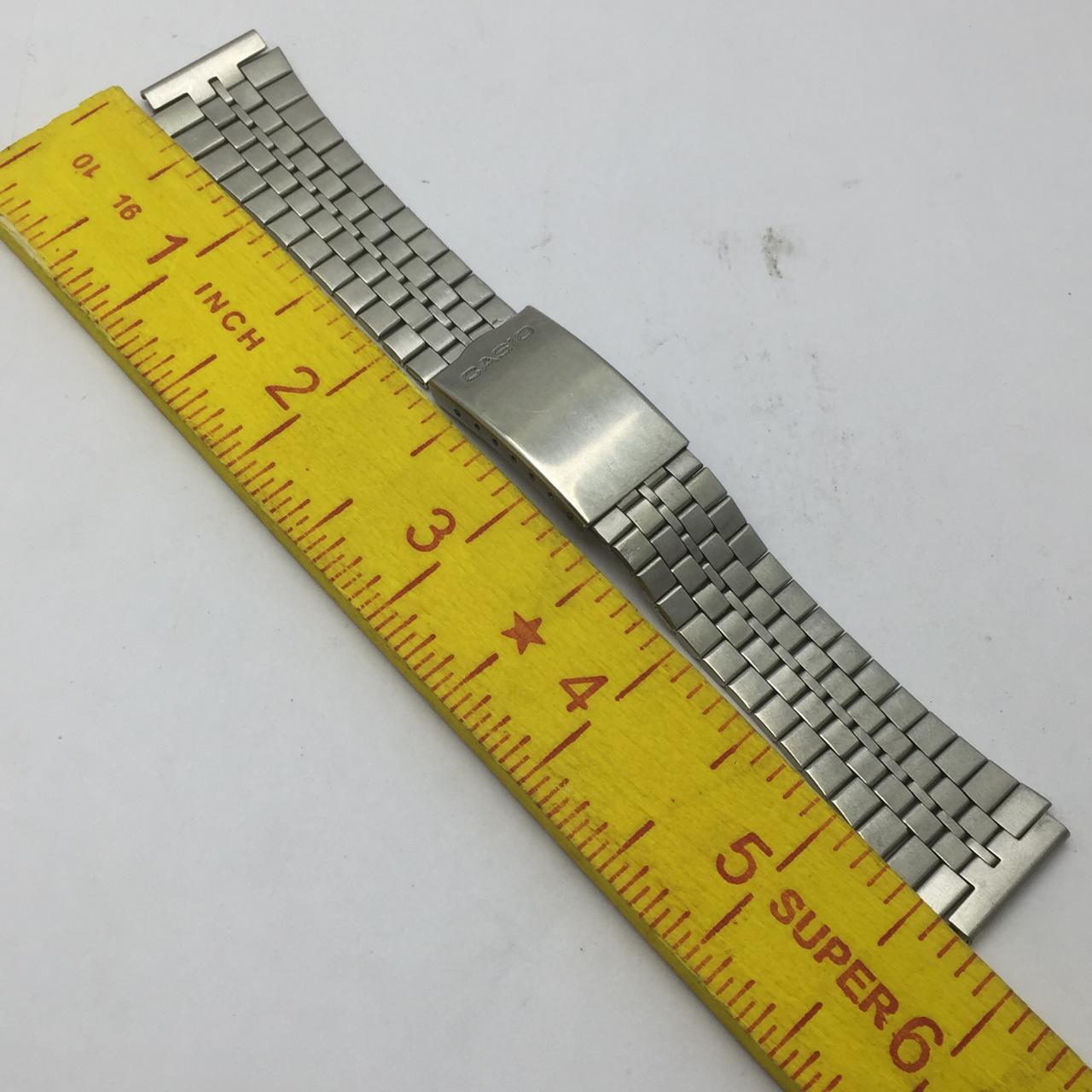 18 mm Casio S-040N Stainless Steel Vintage Men's Watch Bracelet WQS1637AZB11