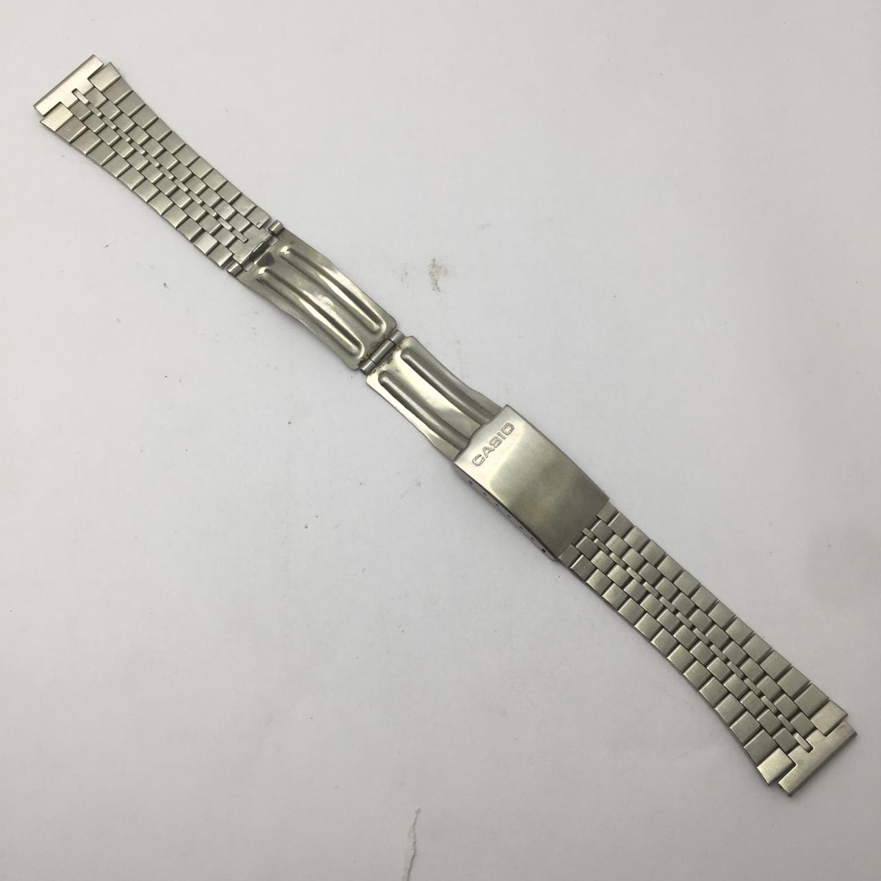 18 mm Casio S-040N Stainless Steel Vintage Men's Watch Bracelet WQS1637AZB11 - Image 3