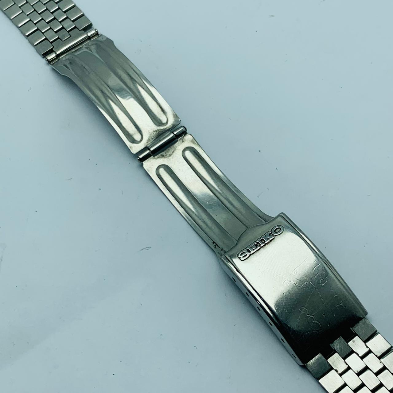 18 mm Seiko 7123-8460-p Curved End Link 0144 Vintage Bracelet BRG768ZHB2 - Image 3