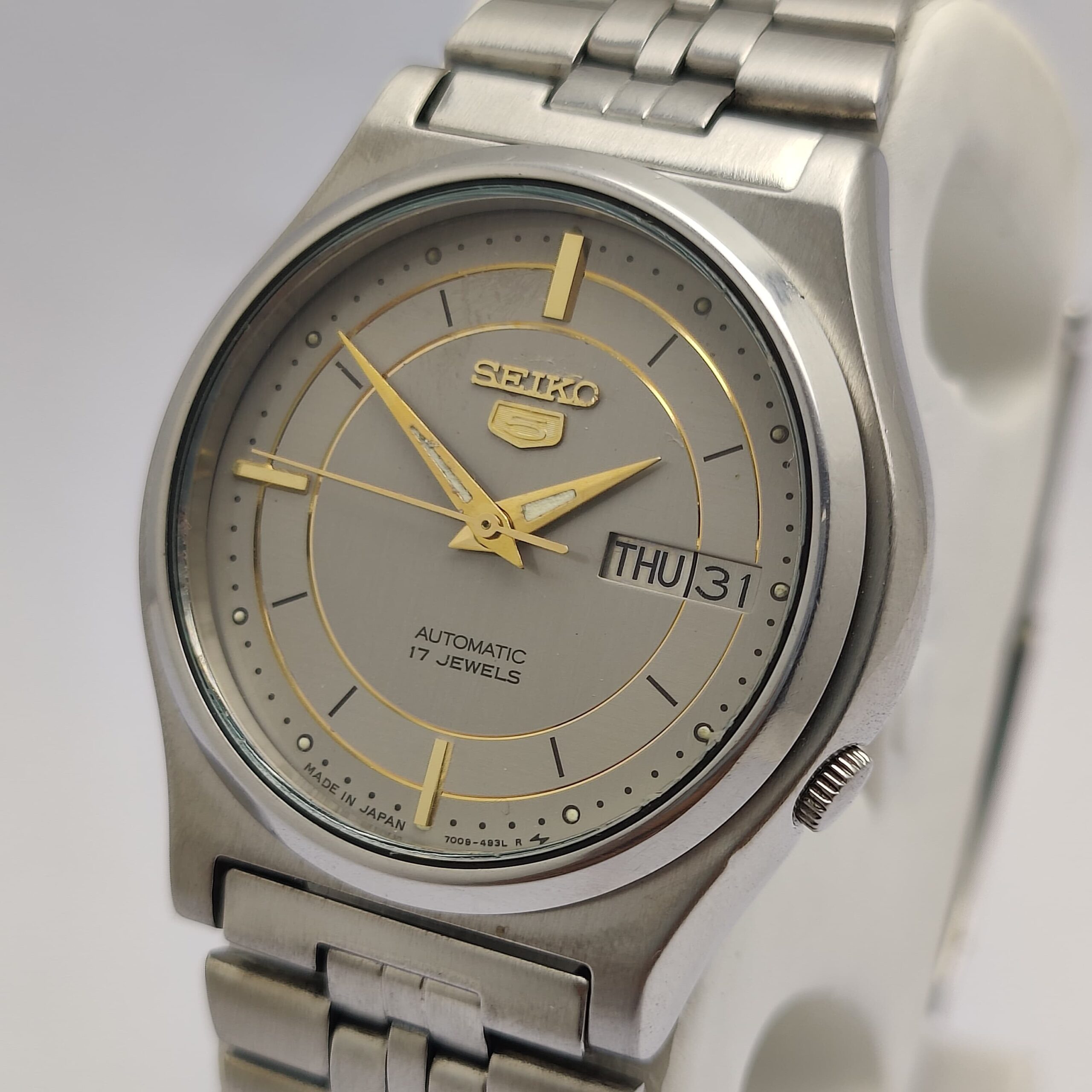 Seiko 5 Automatic 7009-3171 Day/Date Vintage Men's Watch AYZ66ABR4