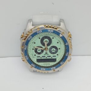 Citizen Promaster C110 089006 Lume Dial Ana Digi Vintage Watch For Parts (1)