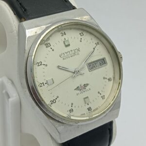 Citizen Eagle 7 Automatic Cal.8200A Railway Time DayDate Vintage Watch (6)