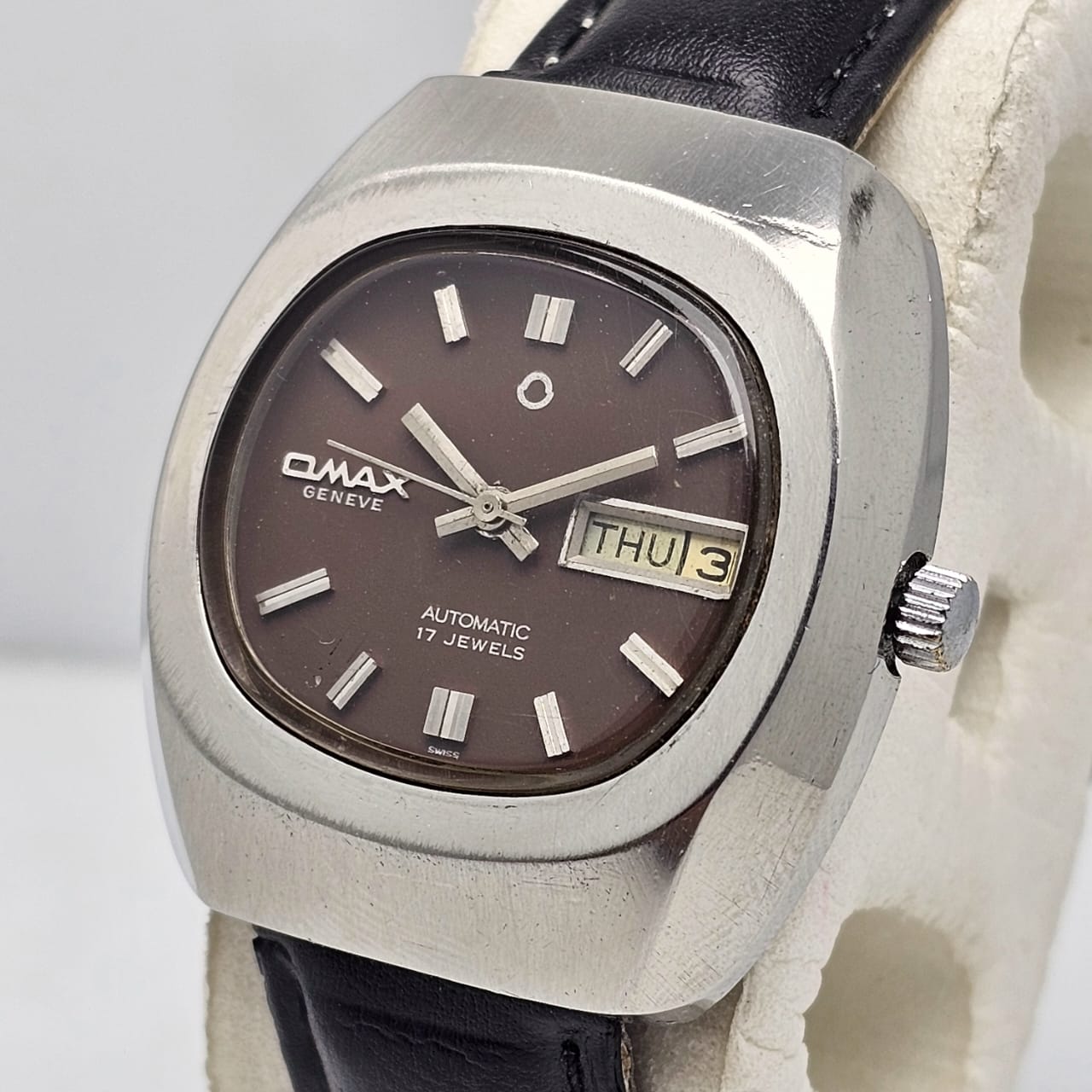 Omax Geneve Automatic DayDate Vintage Mens Watch 2