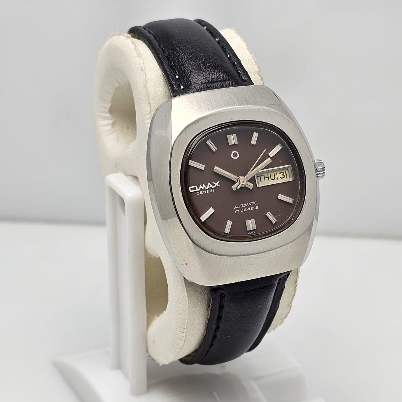 Omax Geneve Automatic DayDate Vintage Mens Watch 7