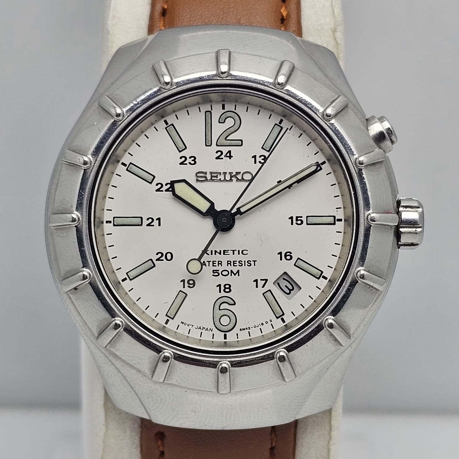 SEIKO KINETIC 5M42 0F10 VINTAGE MENS WATCH 5