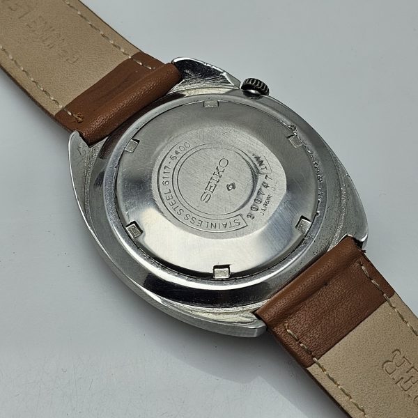 Seiko GMT World Time 6117 6400 Automatic Vintage Mens Watch 4 600x600