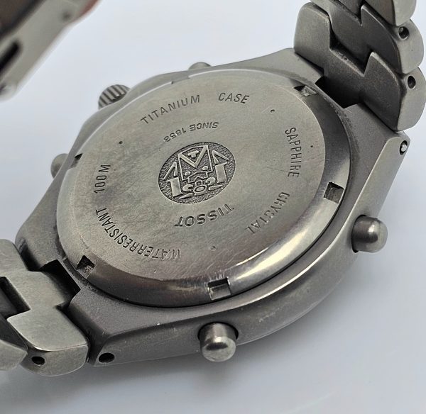 Tissot 1853 Quartz T670 Titanium Alarm Chronograph AnaDigi Vintage Mens Watch 2 600x584