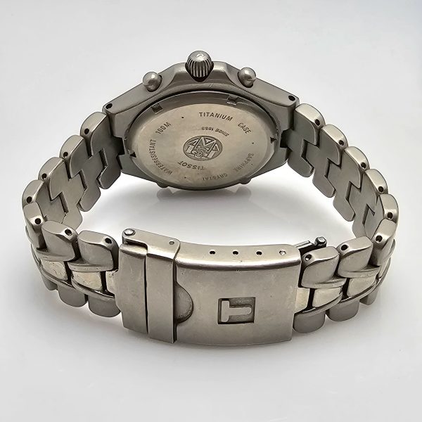 Tissot 1853 Quartz T670 Titanium Alarm Chronograph AnaDigi Vintage Mens Watch 5 600x600