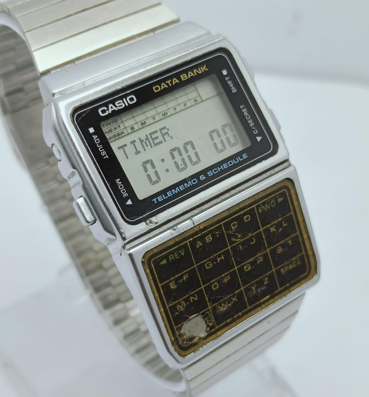 Casio Data Bank DBC-610 Module 676 Calculator Vintage Men's