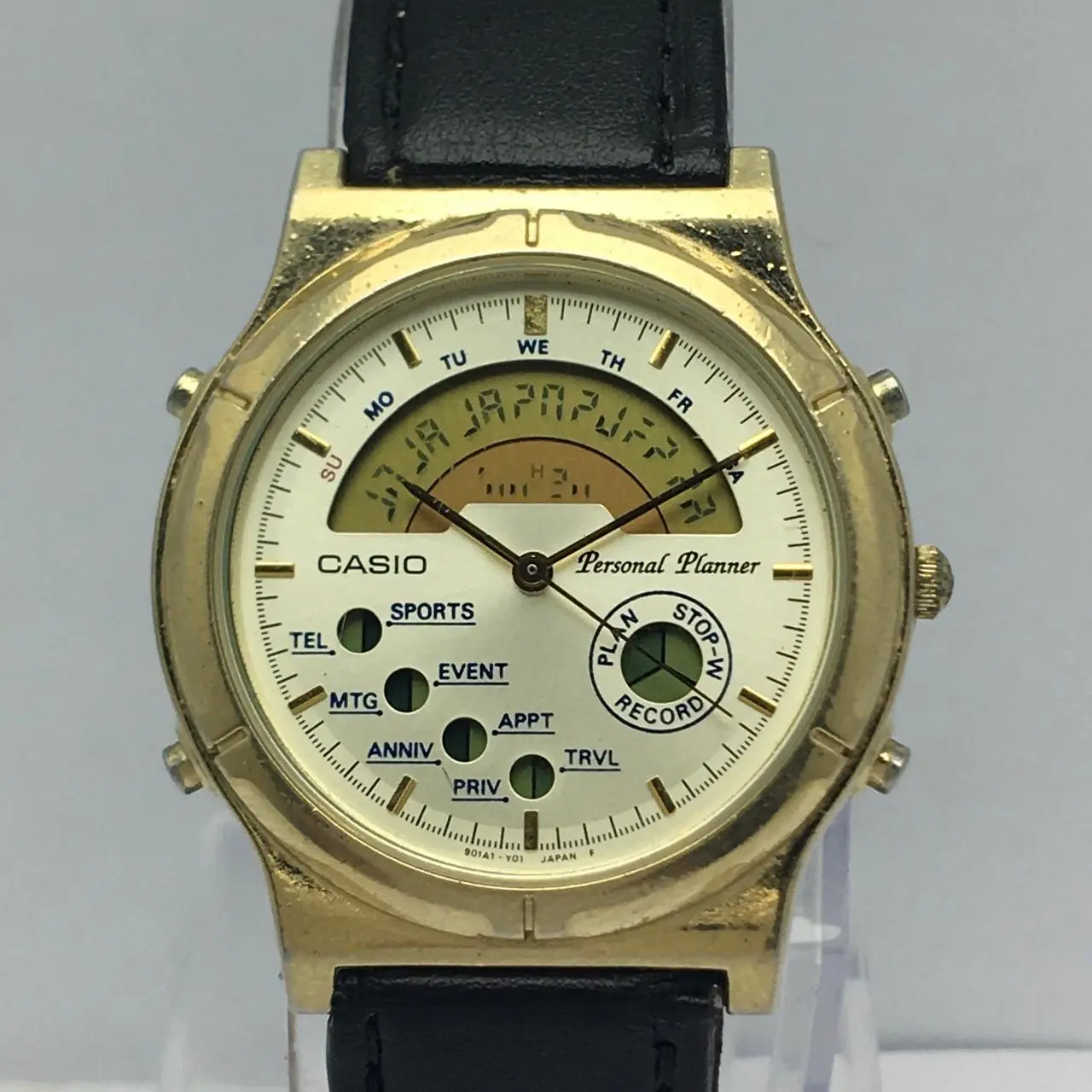 Casio IA 1120 Personal Planner Data Bank Ana Digi Quartz Vintage Mens Watch 1