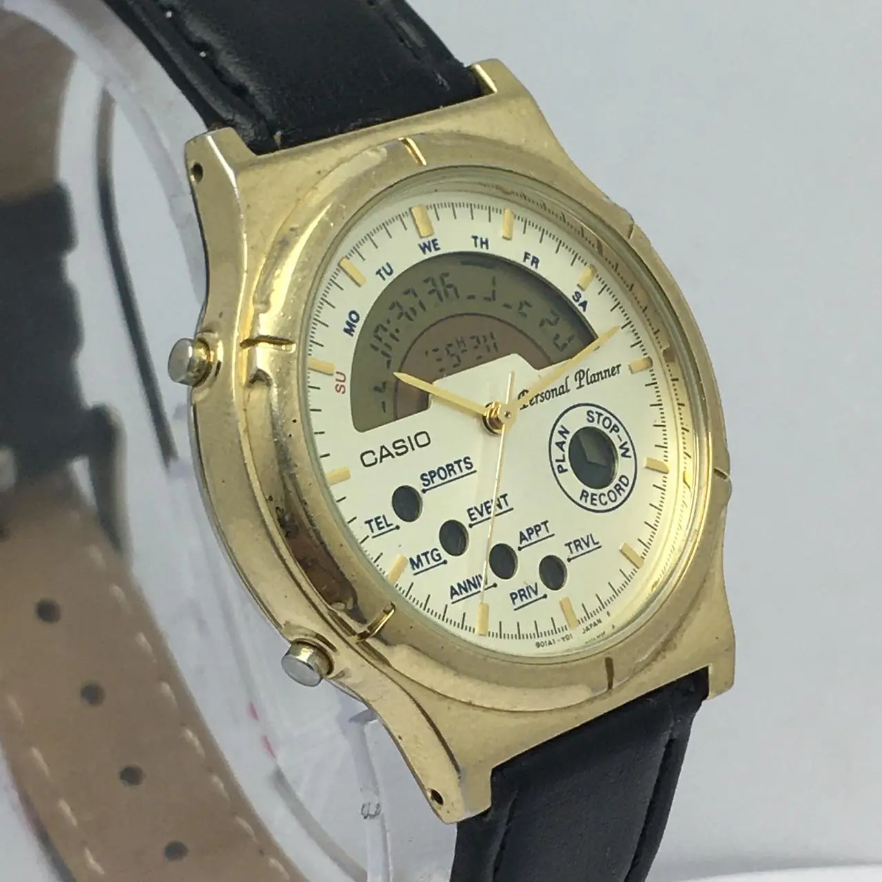 Casio IA 1120 Personal Planner Data Bank Ana Digi Quartz Vintage Mens Watch 8