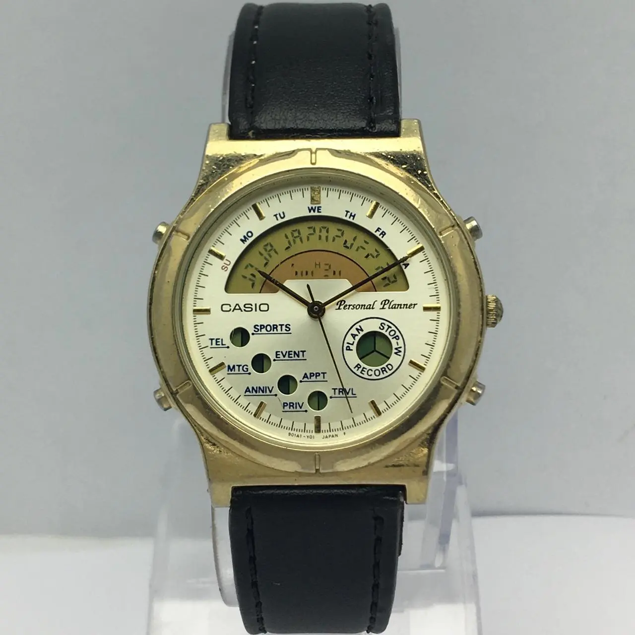 Casio IA 1120 Personal Planner Data Bank Ana Digi Quartz Vintage Mens Watch 90