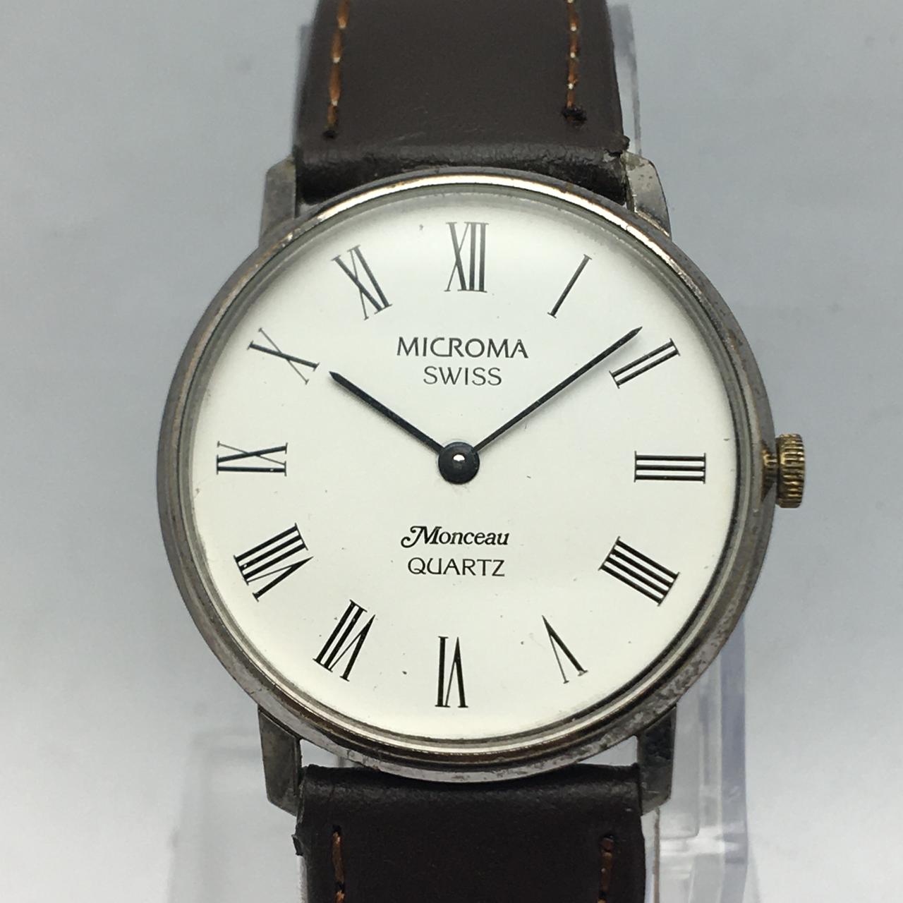 Microma Swiss M.A.084 W Monceau Quartz Vintage Men's Watch ABI177RM3