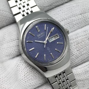 Seiko Quarzt 4303-0040 Day/Date Blue Dial Vintage Women's Watch