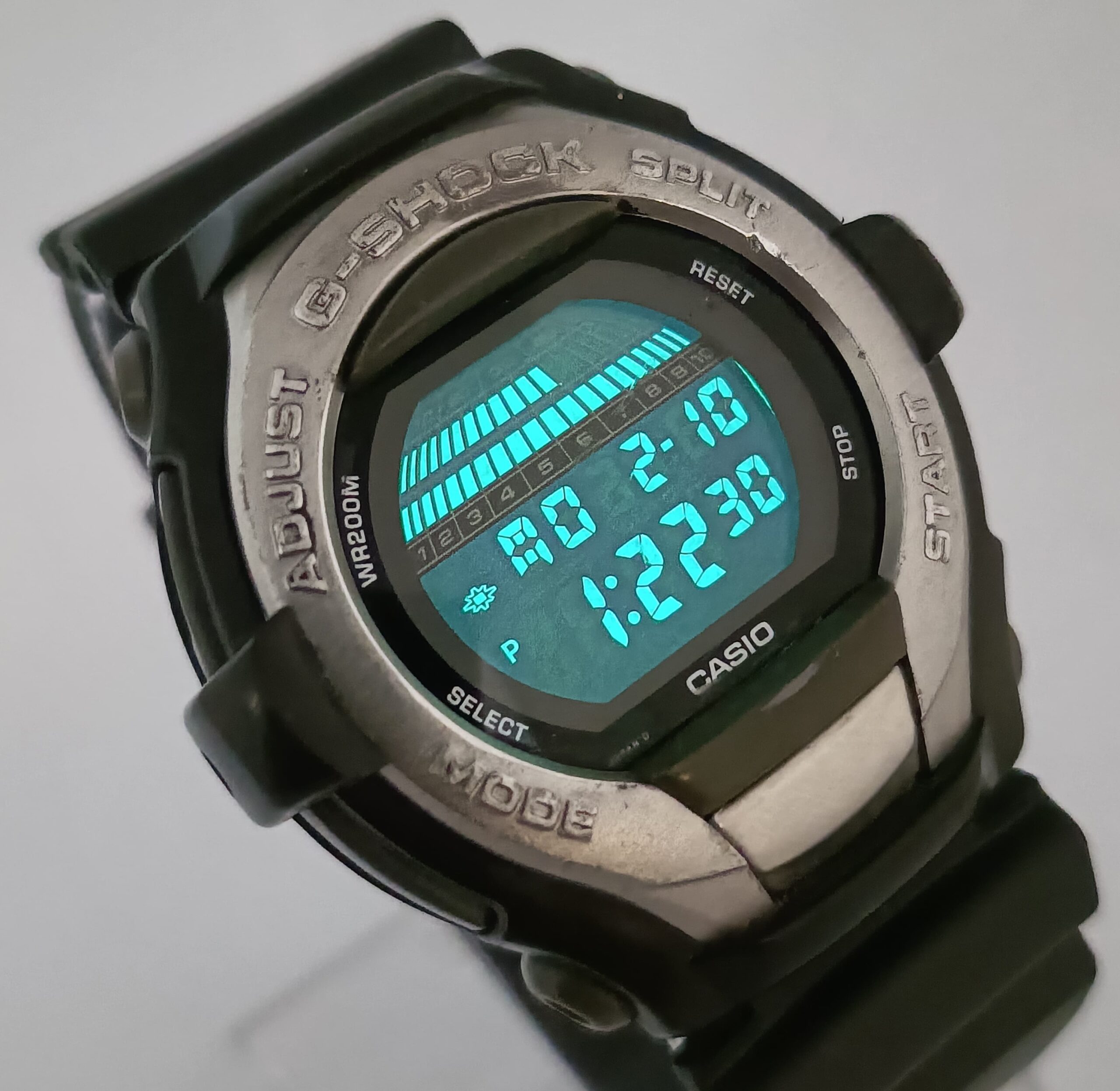 Casio G Shock 1595 GT-001 Quartz Alarm Chronograph Vintage Men's