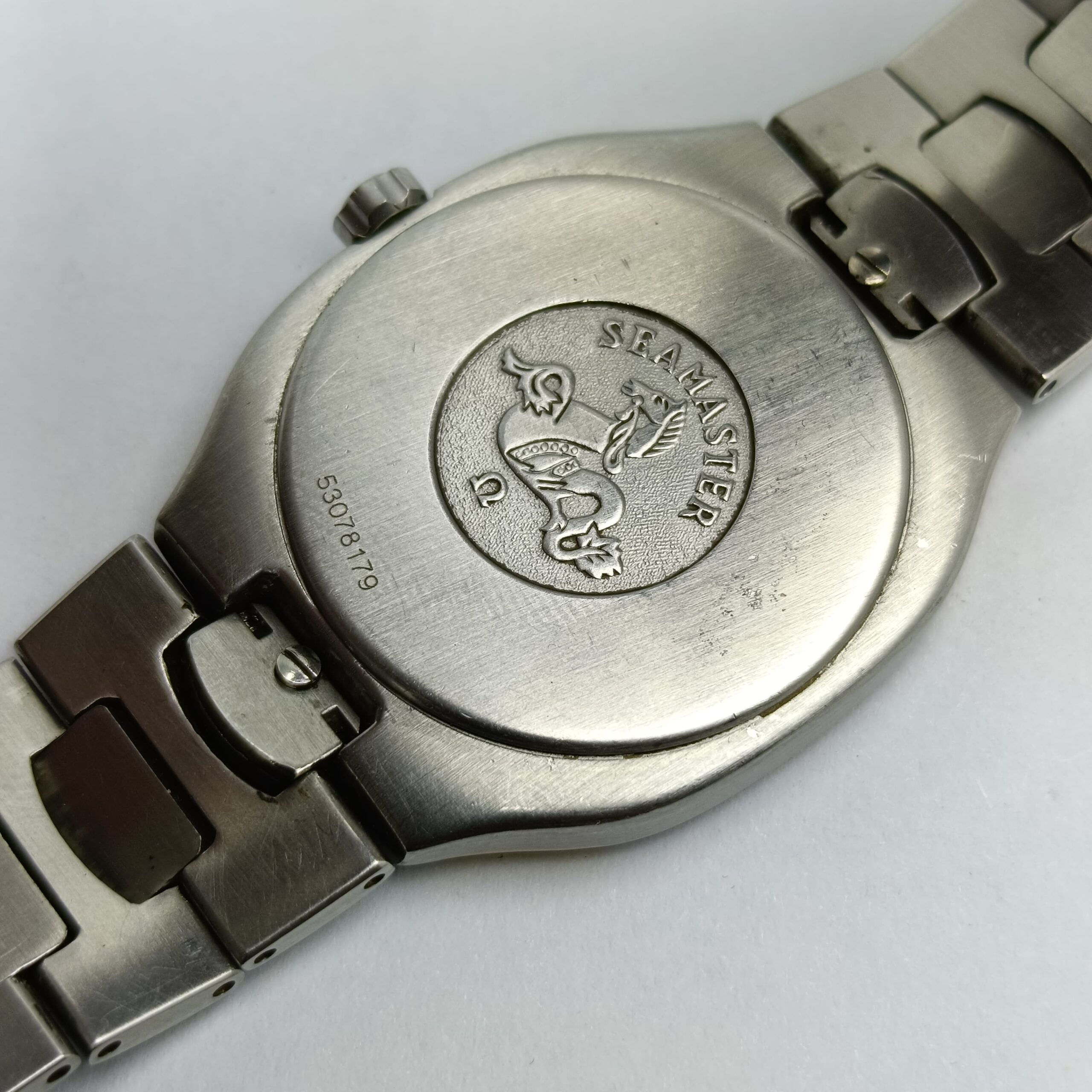 Omega Seamaster Quartz Polaris 396 1022 Two Tone Vintage Men's Watch (2)