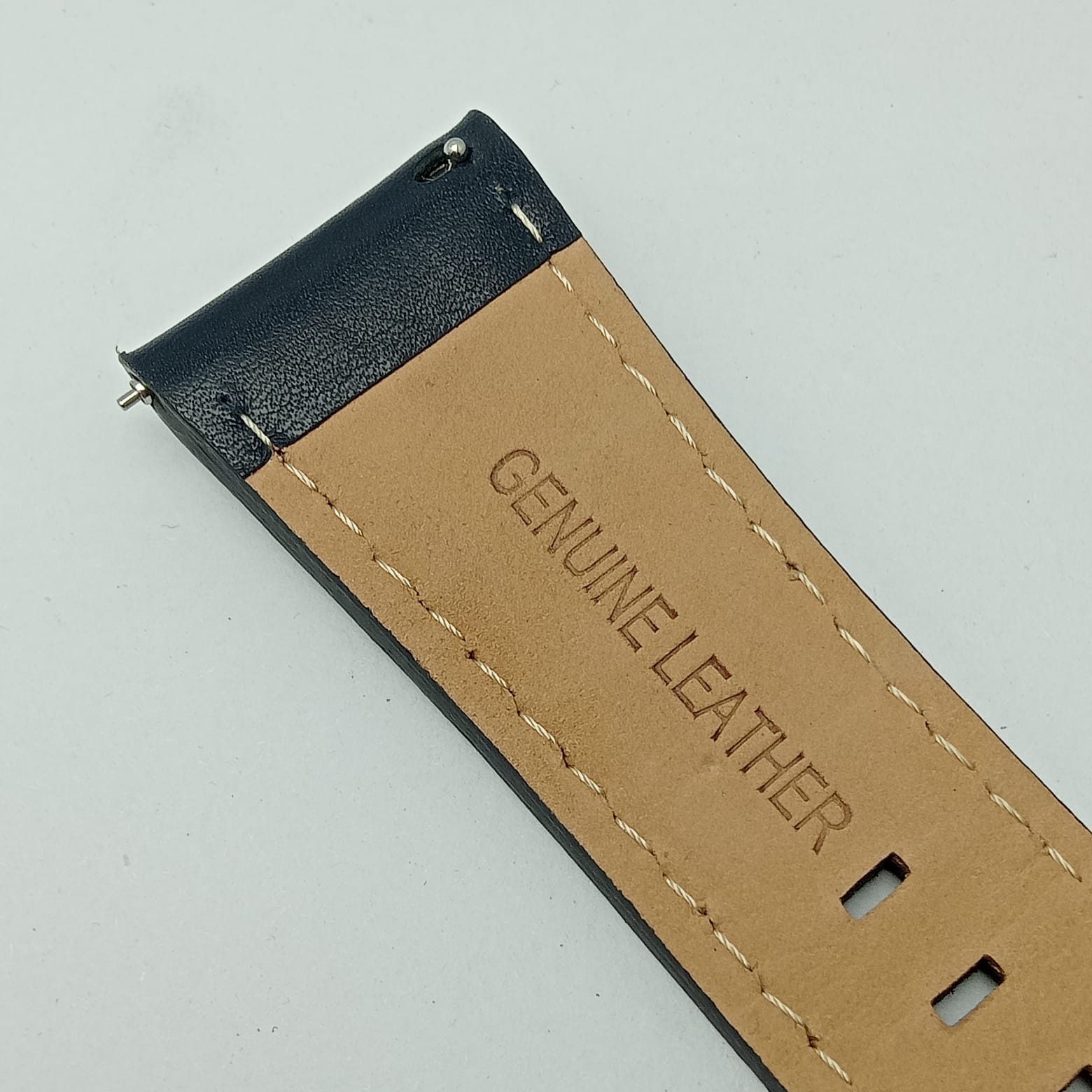 21 mm Timberland Genuine Leather Men’s Blue Watch Band Strap (1)