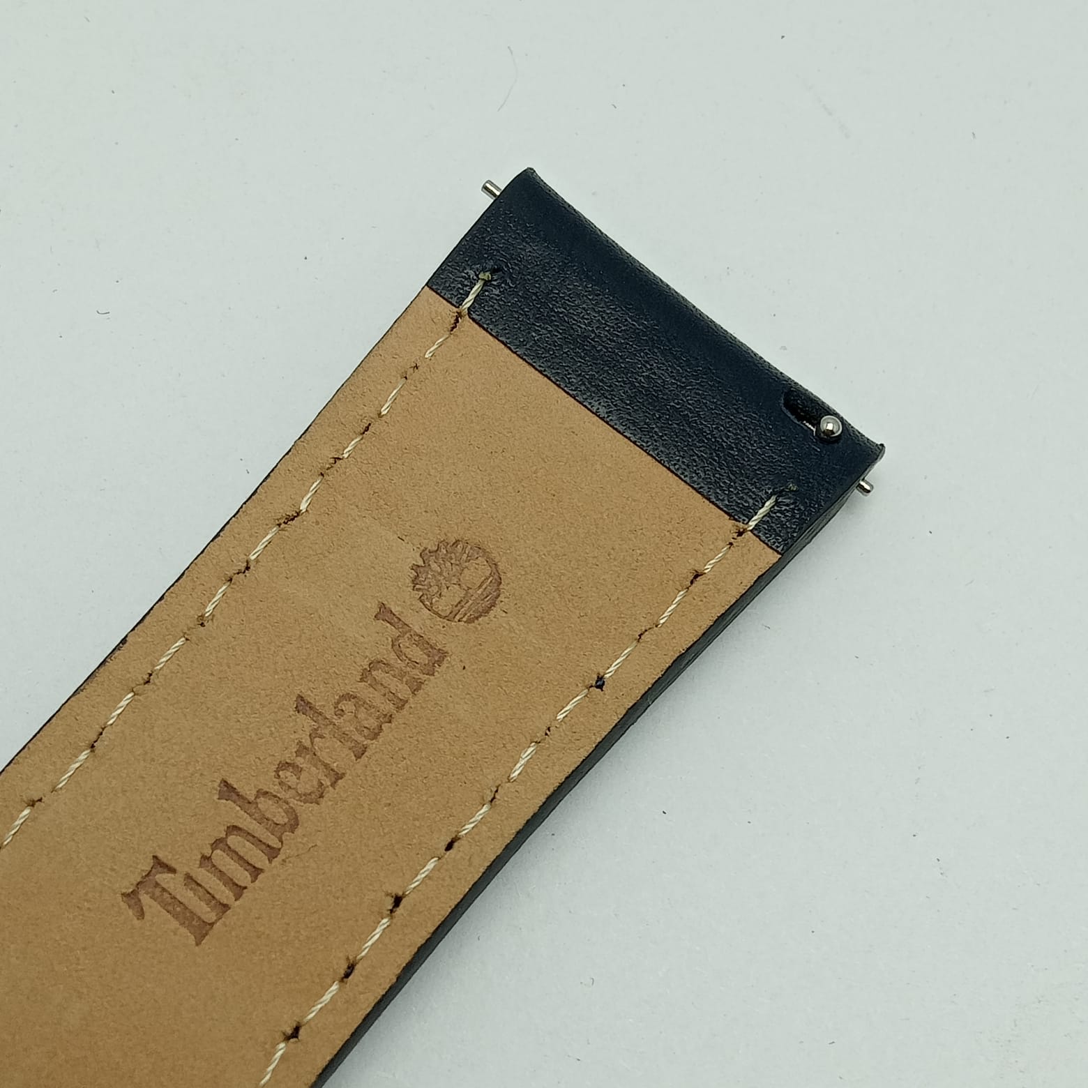 21 mm Timberland Genuine Leather Men’s Blue Watch Band Strap (4)