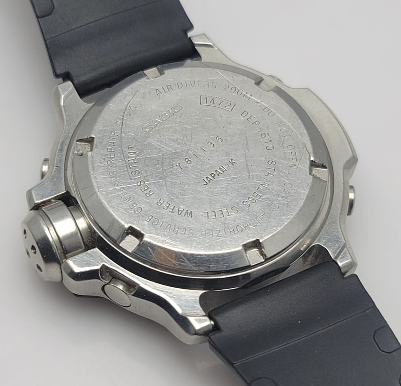 Casio Air Diver DEP 610 MOD 1472 Twin Sensor Vintage Mens Watch 1