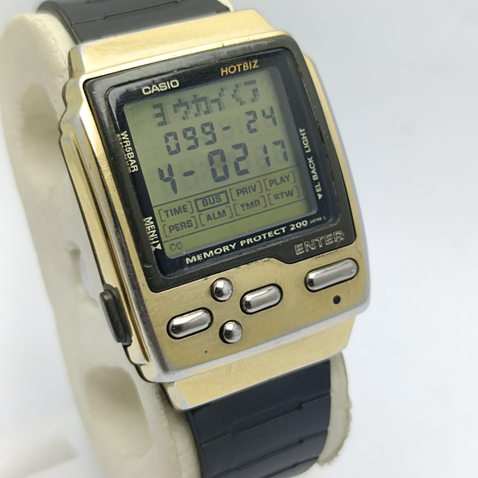 新品未使用✴︎DATA BANK HOTBIZ DB-2000 𝘾𝘼𝙎𝙄𝙊 𝙃𝙊𝙏𝘽𝙄𝙕 Vintage Digital Watch Data Bank