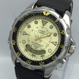 Casio Quartz AD-520 Alarm Chronograph 388 Ana-Digi Vintage Men's Watch BLL73BAS7