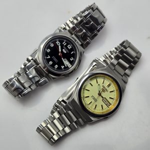 Vintage Lot of 2 Seiko Automatic Day/Date Japan Men's Watch AKH6SHA10