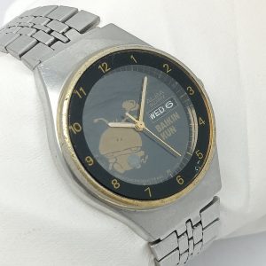 Seiko Alba Y643-0230 Baikin Kun Day/Date Quartz Vintage Women's Watch WQW76ABR12