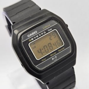 Casio Quartz Lithium 58 F-7 Day/Date Vintage Men's Watch IMA335ABR3