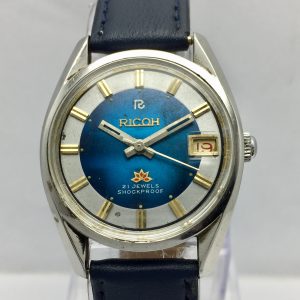 RICOH 5504A Manual Winding Two Tone Dial Vintage Men's Watch ABK423MUM5