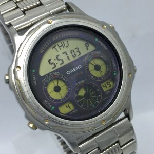 Casio Quartz BGR-100 Multi Recorder 930 Tri-Graph Vintage Men's Watch IMA329BAS7