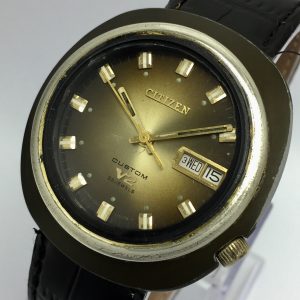 Citizen V2 Custom 4-722418 TA  Day/Date Vintage Men's Watch HSA22BAS8