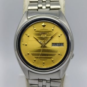 Seiko 5 Automatic 7009-6000 Gold Dial Vintage Men's Watch NOME6KS8