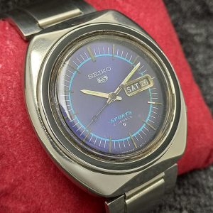 Seiko 5 Sports Automatic 6319-8070 Day/Date Blue Dial Vintage Men's Watch HLM175BAS15