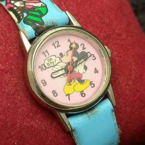 Geneva Mickey Mouse Says Oh Boy! Cartoon Vintage Cutest Kids Watch IMR297BAS3
