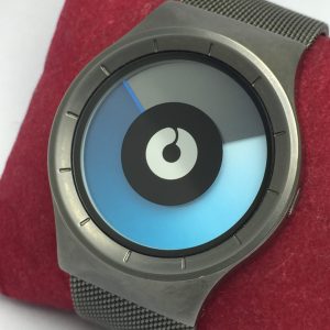 ZIIIRO CELESTE BLACK Quartz Blue White Dial with Mesh Band Watch ANS28BAS8
