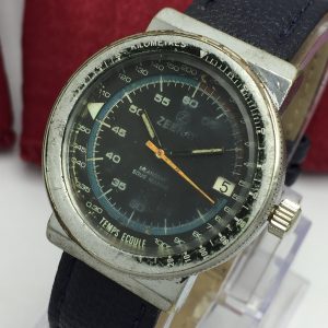 Zeenat Meangraf Sous Marine Pepsi Ring Manual Winding Vintage Men's Watch SUB262BAS10