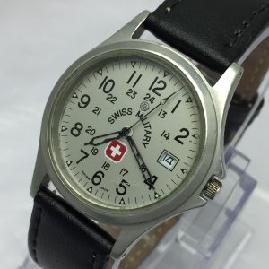 Swiss Military 6-413 Railway Time 6-513 Quartz Vintage Men's Watch HSB403BAS5