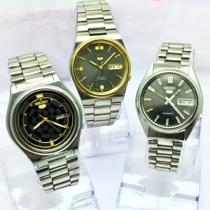 Lot of 3 Seiko 5 Automatic Watches 7009-3171, 7009-3161, 7S26-3130 Vintage HSA31BAS20